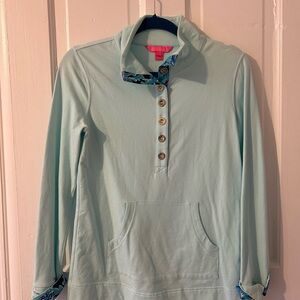 Lilly Pulitzer Light Blue Pullover with Button Accents
